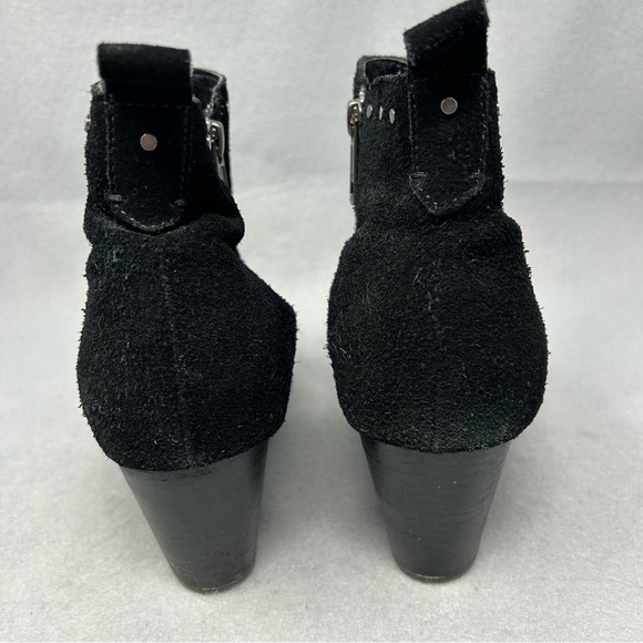 Vionic Landen Boots Womens 9 Black Suede Studded Side Zip Booties - Picture 8 of 11